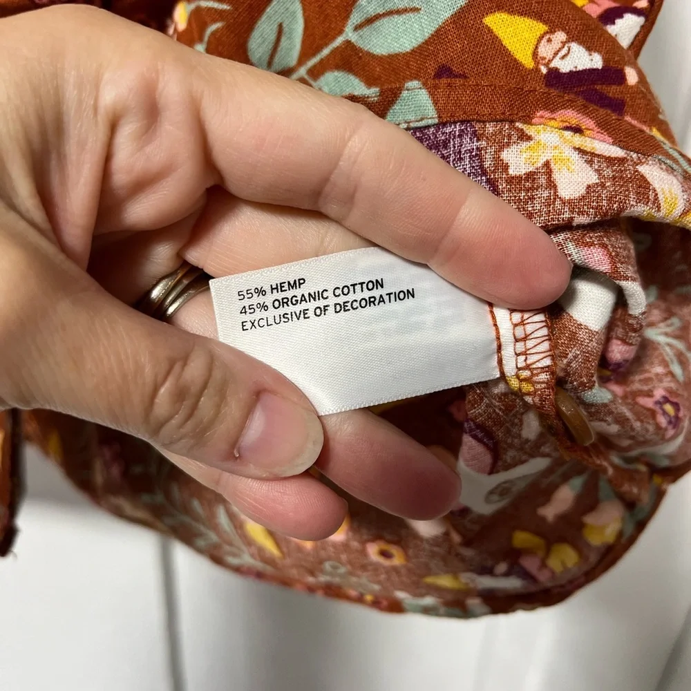 Duluth Gnomes Mushroom Artisan Hemp organic cotton untucked Camp Shirt size XS - Picture 4 of 8